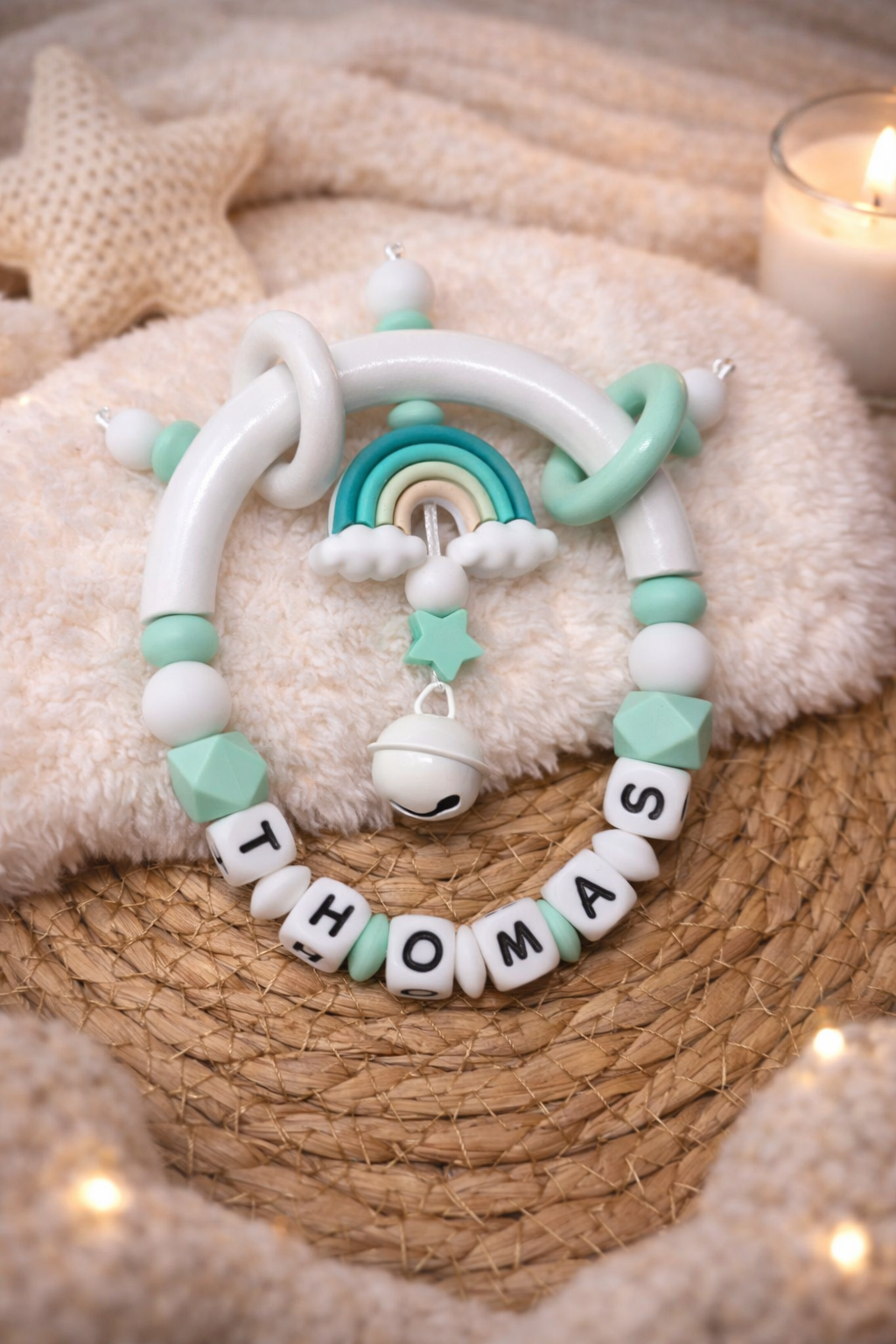 hochet jouet personnalisé bébé, hochet d'eveil personnalisé prenom bébé, cadeau bébé fille cadeau bébé garçon, cadeau nouveau né, jouet sensoriel