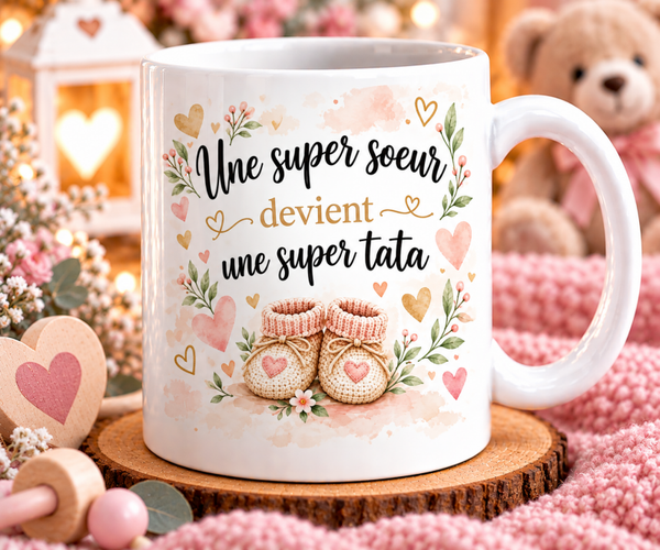 Mug tata personnalisé, tasse tata personnalisée, mug personnalisé tata, tasse personnalisée tata, personalized mug, personalisierte becher
