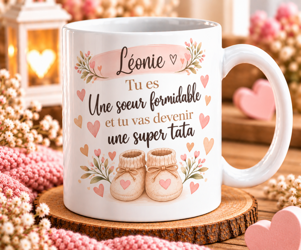 Mug tata personnalisé, tasse tata personnalisée, mug personnalisé tata, tasse personnalisée tata, personalized mug, personalisierte becher