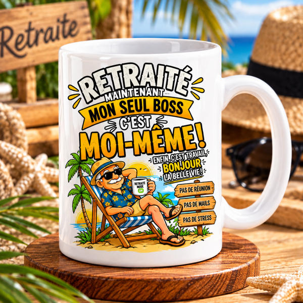 Mug retraite personnalisé, tasse retraite personnalisée, mug personnalisé retraite, tasse personnalisée retraite, personalized mug, personalisierte becher