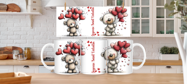 Fichier PNG ourson saint valentin