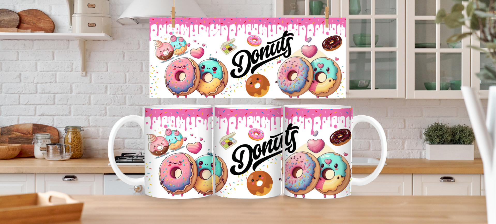 Fichier PNG donuts, madeleine, macarons