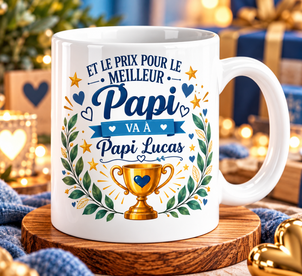 Mug papy, tasse papy, mug personnalisé prénom papy, tasse personnalisée papy, personalized mug, personalisierte becher
