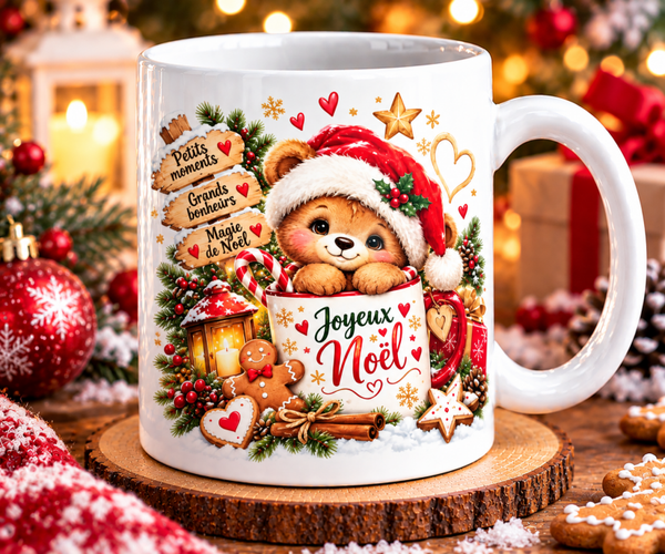 Mug Noël personnalisé, tasse noël personnalisée, mug personnalisé prénom, tasse personnalisé prénom noël, personalized mug, personalisierte becher