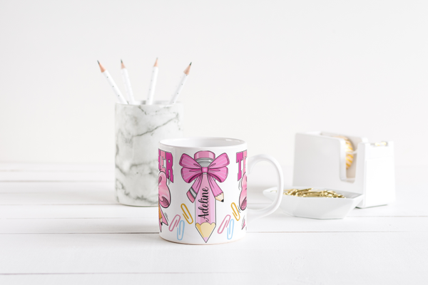 Mug fin d'année scolaire maitresse, mug AVS, mug ATSEM, mug AESH, mug directrice, mug enseignante, mug animatrice, mug institutrice,