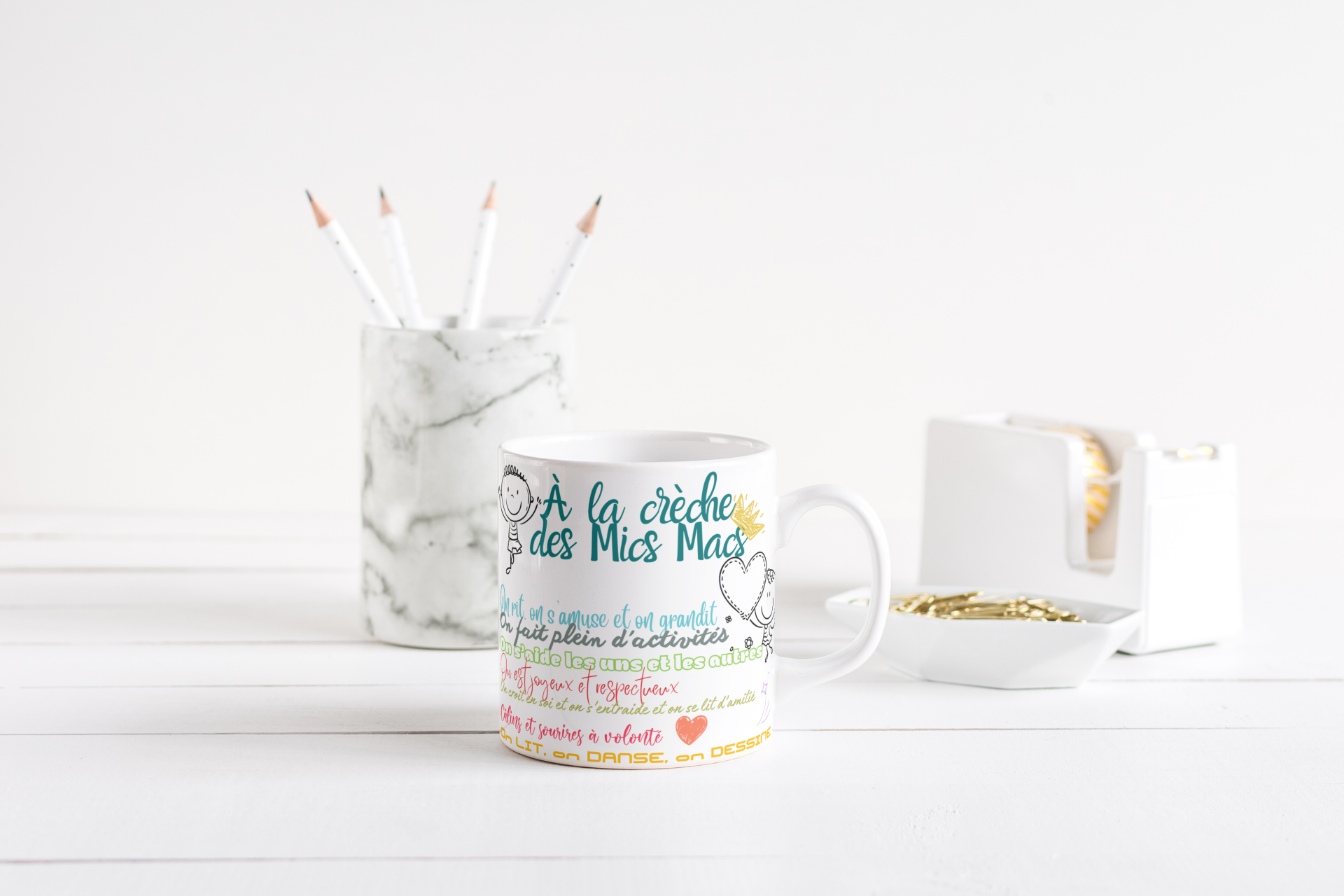 Mug fin d'année scolaire crèche