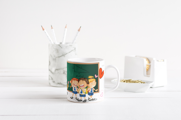 Mug fin d'année scolaire maitresse, mug AVS, mug ATSEM, mug AESH, mug directrice, mug enseignante, mug animatrice, mug institutrice,