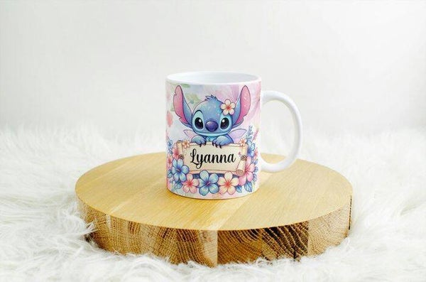 Mug stitch, tasse stitch, tasse personnalisée prénom stitch, mug personnalisé prénom stitch, personalized mug, personalisierte becher