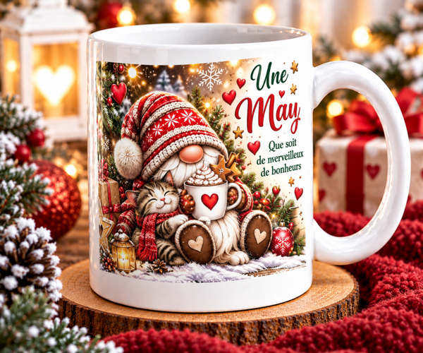 Mug Noël, tasse noël, mug personnalisé prénom, tasse personnalisé prénom noël, personalized mug, personalisierte becher