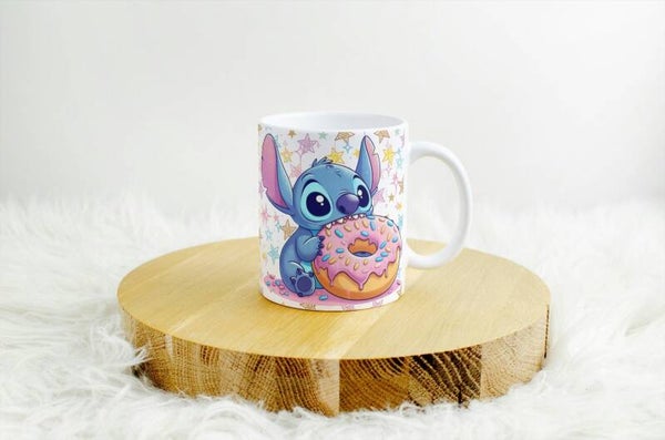 Mug stitch donuts, tasse stitch donuts, tasse personnalisée prénom stitch, mug personnalisé prénom stitch, personalized mug, personalisierte becher