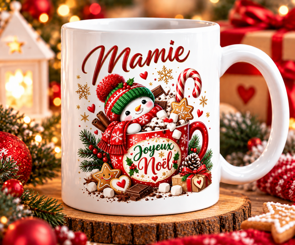 Mug Noël, tasse noël, mug personnalisé prénom, tasse personnalisé prénom noël, personalized mug, personalisierte becher