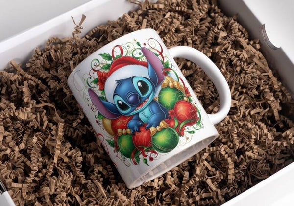 Mug stitch noël, tasse stitch noël, tasse personnalisée prénom stitch, mug personnalisé prénom stitch, personalized mug, personalisierte becher