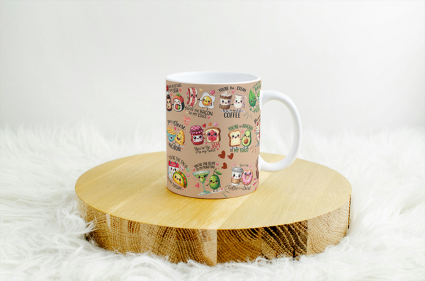 Mug humour food saint valentin, tasse humour saint valentin, personalized mug, personalisierte becher