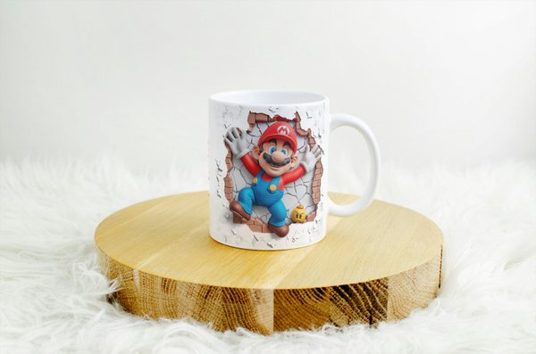 Mug mario, tasse mario, mug personnalisé mario, tasse personnalisée mario,  personalized mug, personalisierte becher