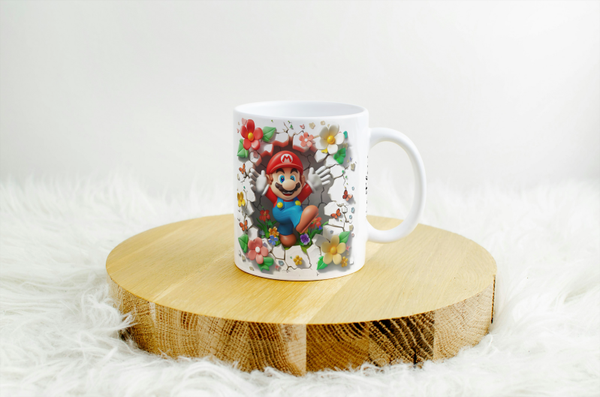 Mug mario, tasse mario, mug personnalisé mario, tasse personnalisée mario,  personalized mug, personalisierte becher
