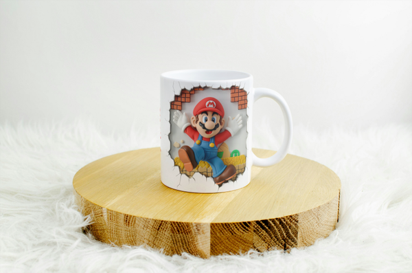 Mug mario, tasse mario, mug personnalisé mario, tasse personnalisée mario,  personalized mug, personalisierte becher