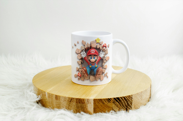 Mug mario, tasse mario, mug personnalisé mario, tasse personnalisée mario, personalized mug, personalisierte becher