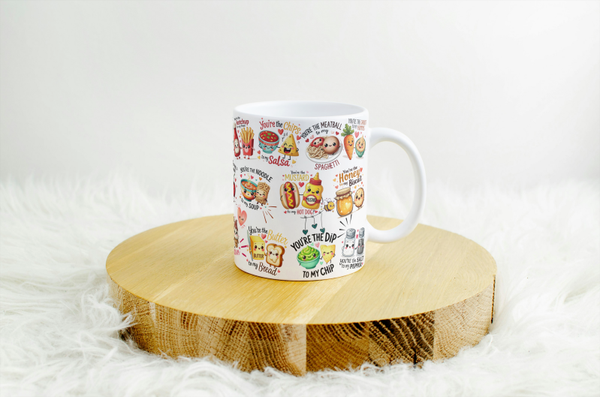 Mug humour food saint valentin, tasse humour saint valentin, personalized mug, personalisierte becher