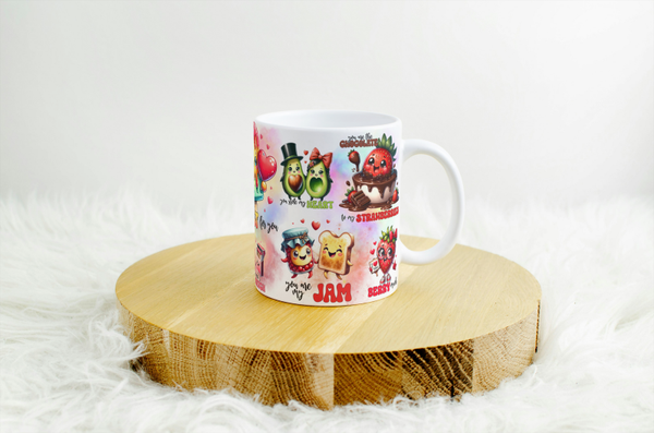 Mug humour food saint valentin, tasse humour saint valentin, personalized mug, personalisierte becher
