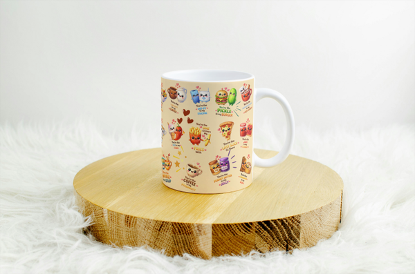 Mug humour food saint valentin, tasse humour food saint valentin, personalized mug, personalisierte becher