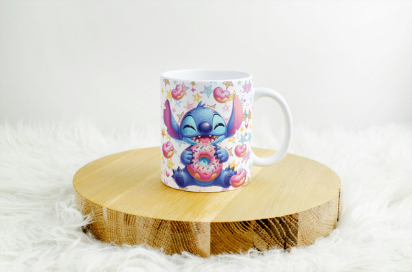 Mug stitch donuts, tasse stitch donuts, tasse personnalisée prénom stitch, mug personnalisé prénom stitch, personalized mug, personalisierte becher