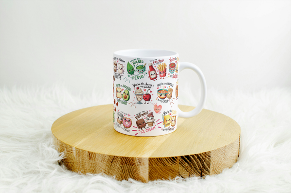 Mug humour food saint valentin, tasse humour food saint valentin, personalized mug, personalisierte becher