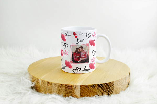 Mug Saint Valentin, tasse saint Valentin, mug personnalisé photo saint Valentin, tasse personnalisée photo saint Valentin, personalized mug, personalisierte becher