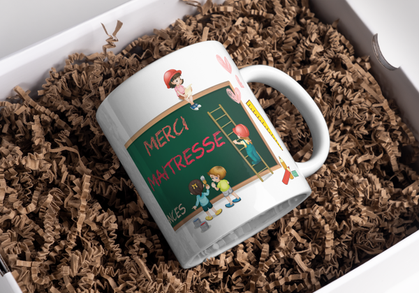 Mug maitresse, tasse maitresse, cadeau fin d'année scolaire, mug atsem, tasse ATSEM, mug AVS, tasse AVS,  mug maitre, tasse maitre, cadeau fin d'année scolaire