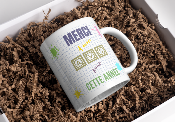 Mug maitresse, tasse maitresse, cadeau fin d'année scolaire, mug atsem, tasse ATSEM, mug AVS, tasse AVS,  mug maitre, tasse maitre, cadeau fin d'année scolaire