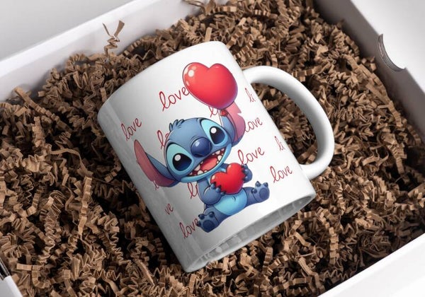 Mug love stitch, tasse love stitch, personalized mug, personalisierte becher