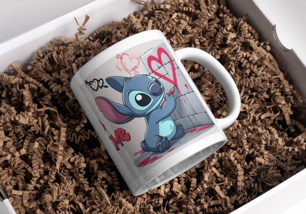 Mug love stitch, tasse love stitch, personalized mug, personalisierte becher