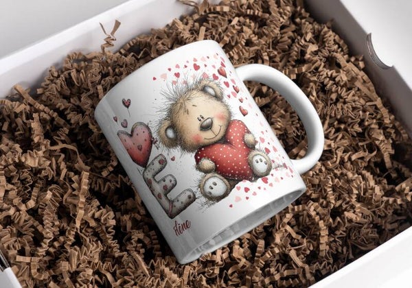 Mug Saint Valentin, tasse saint saint valentin, mug personnalisé, tasse personnalisée, personalized mug, personalisierte becher