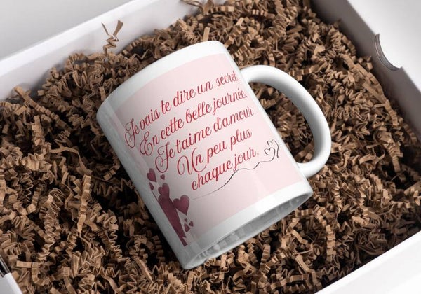 Mug Saint Valentin, tasse saint saint valentin, mug personnalisé, tasse personnalisée, personalized mug, personalisierte becher
