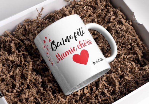 Mug mamie, tasse mamie, mug personnalisé prénom mamie, tasse personnalisée mamie, personalized mug, personalisierte becher