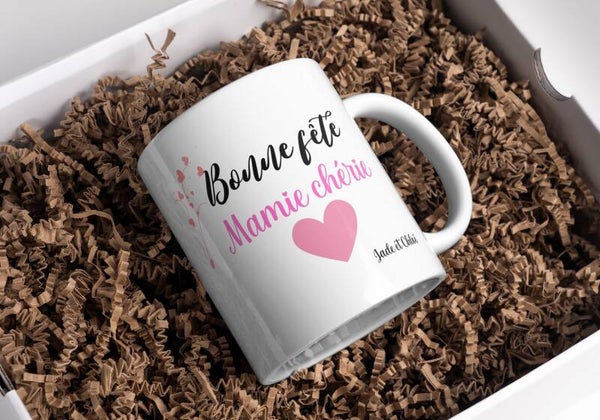 Mug mamie, tasse mamie, mug personnalisé prénom mamie, tasse personnalisée mamie, personalized mug, personalisierte becher
