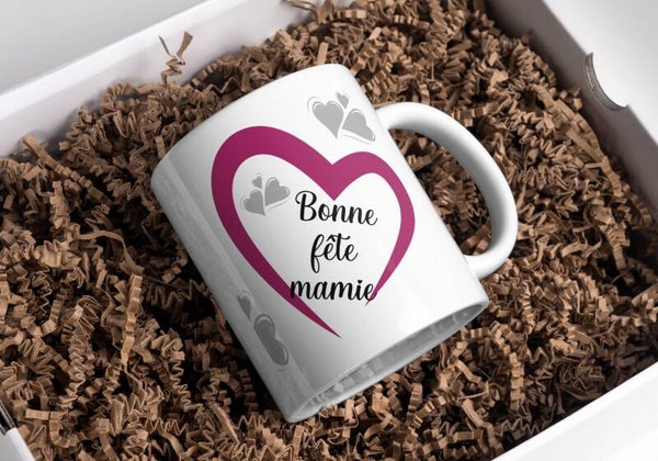 Mug mamie, tasse mamie, mug personnalisé prénom mamie, tasse personnalisée mamie, personalized mug, personalisierte becher