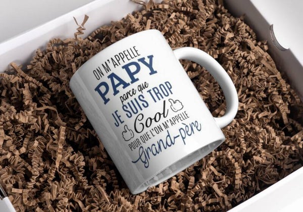 Mug papy, tasse papy, mug personnalisé prénom papy, tasse personnalisée papy, personalized mug, personalisierte becher