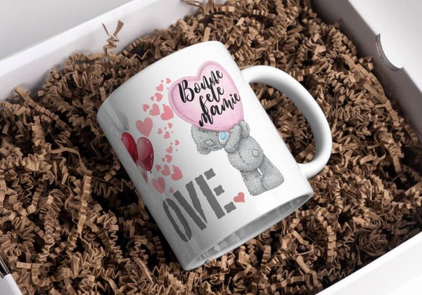 Mug mamie, tasse mamie, mug personnalisé prénom mamie, tasse personnalisée mamie, personalized mug, personalisierte becher