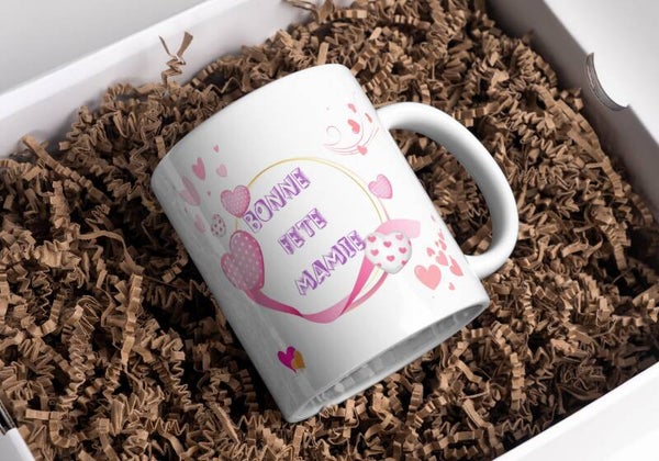Mug mamie, tasse mamie, mug personnalisé prénom mamie, tasse personnalisée mamie, personalized mug, personalisierte becher