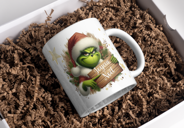 Mug grinch thème noël, tasse grinch thème noël, mug personnalisé thème noël, tasse personnalisée thème noël, personalized mug, personalisierte becher