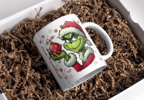 Mug grinch Noël, tasse noël grinch, mug personnalisé prénom grinch, tasse personnalisé prénom grinch noël, personalized mug, personalisierte becher