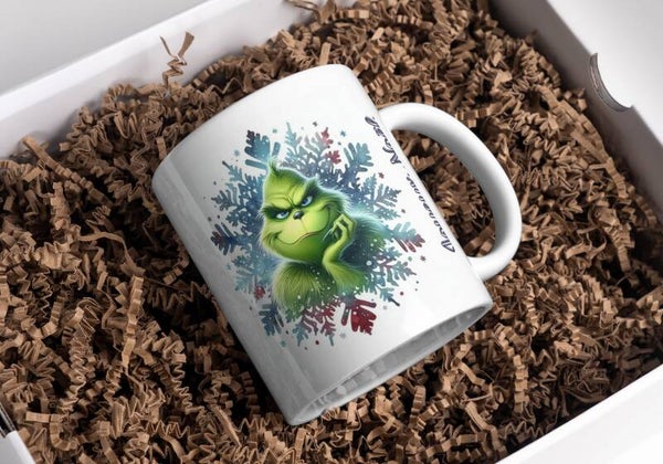 Mug grinch Noël, tasse noël grinch, mug personnalisé prénom grinch, tasse personnalisé prénom grinch noël, personalized mug, personalisierte becher
