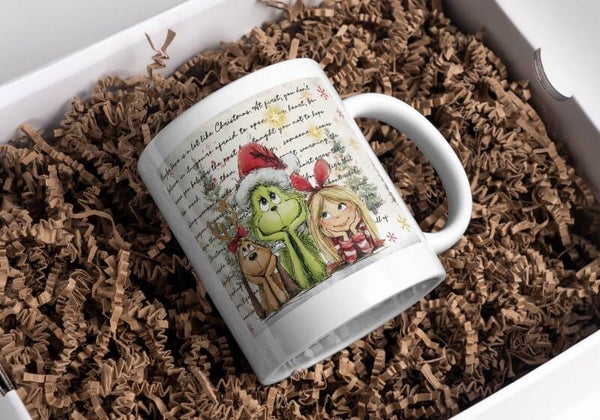 Mug grinch Noël, tasse noël grinch, mug personnalisé prénom grinch, tasse personnalisé prénom grinch noël, personalized mug, personalisierte becher