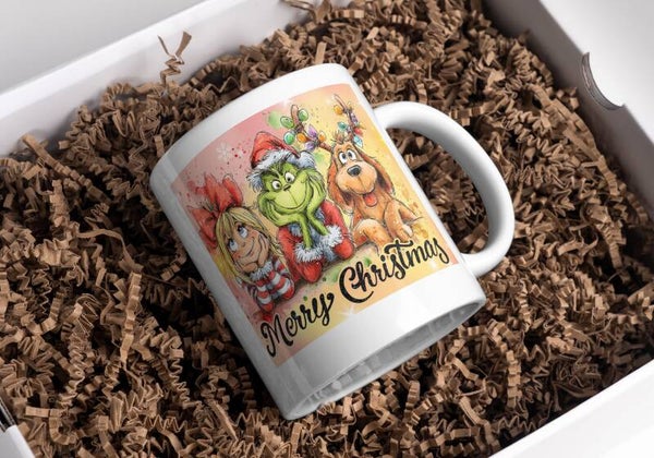 Mug grinch Noël, tasse noël grinch, mug personnalisé prénom grinch, tasse personnalisé prénom grinch noël, personalized mug, personalisierte becher