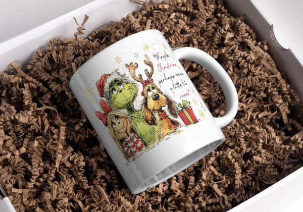 Mug grinch Noël, tasse noël grinch, mug personnalisé prénom grinch, tasse personnalisé prénom grinch noël, personalized mug, personalisierte becher