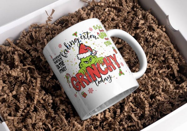 Mug grinch Noël, tasse noël grinch, mug personnalisé prénom grinch, tasse personnalisé prénom grinch noël, personalized mug, personalisierte becher