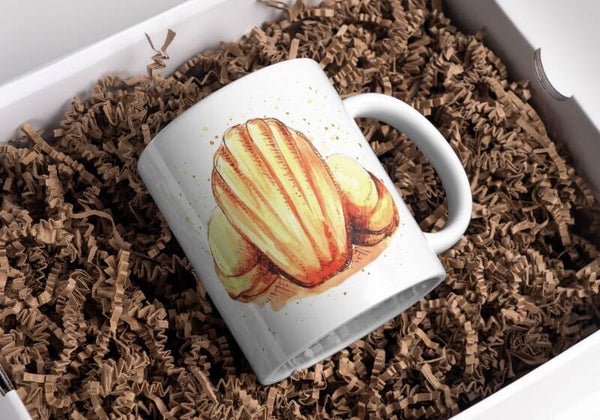 Mug madeleine recette, tasse madeleine recette, mug personnalisé prénom , tasse personnalisée prénom, personalized mug, personalisierte becher