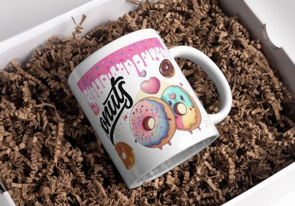 Mug donuts, tasse donuts, mug personnalisé prénom , tasse personnalisée prénom, personalized mug, personalisierte becher