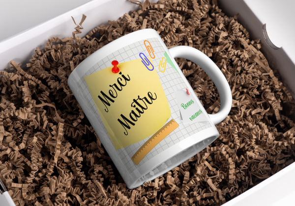 Mug maitre, tasse maitre, cadeau fin d'année scolaire, mug maitre, tasse maitre