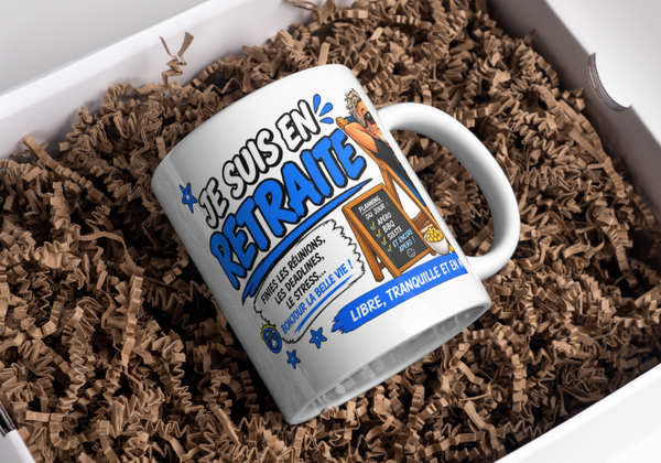 Mug retraite personnalisé, tasse retraite personnalisée, mug personnalisé retraite, tasse personnalisée retraite, personalized mug, personalisierte becher